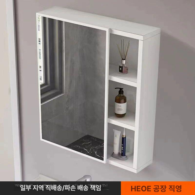 벽걸이형 원목수납장 캐비닛 흰색 상부장 서랍장 벽걸이장 북유럽 도어 찬장 보관함 - 상세 이미지 2