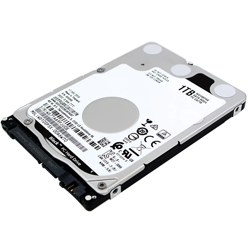 WD10SPSX노트북 하드 드라이브내장 WD Black 1TB 2.5 SATA 6 Gb/s 64MB 7200RPM새 원본 HDD