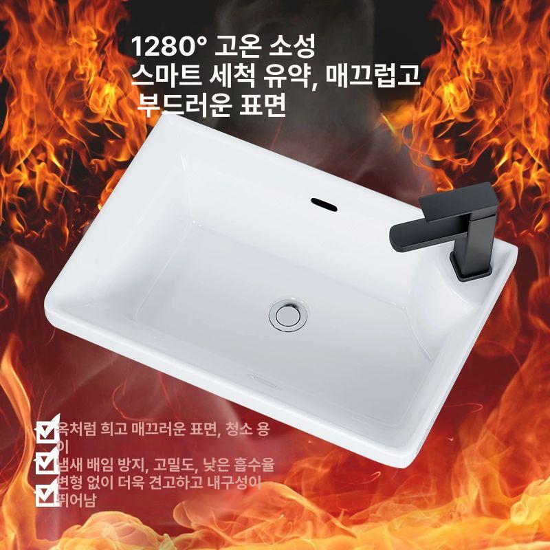 스탠드형 하부장세면대 수납장 인테리어 미니세면대 욕실 간이 빨래 사무실 교체 - 상세 이미지 3