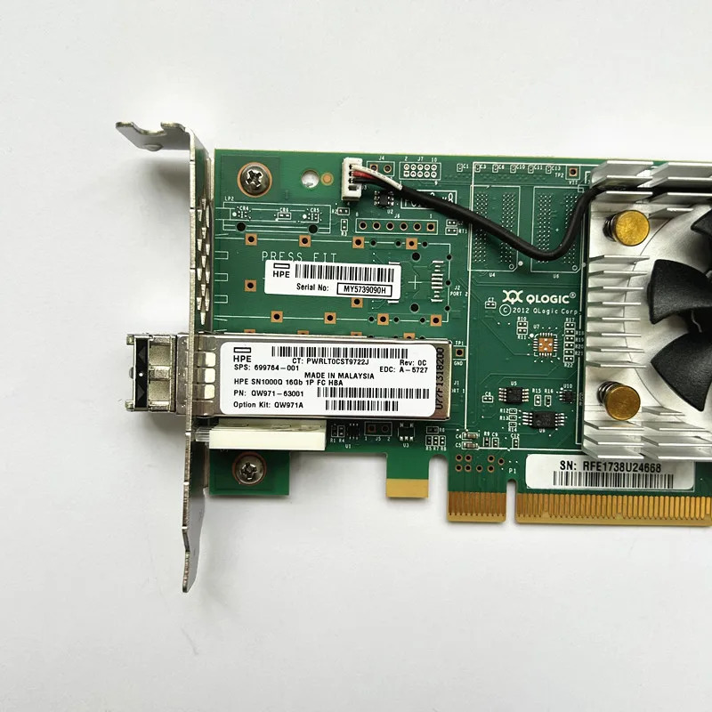QLE2660-hp호환 QW971-63001 699764-001 16G 단일 포트 파이버 카드