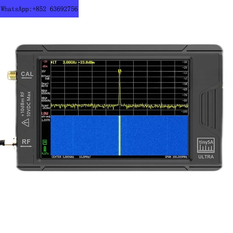 소형 스펙트럼 분석기 100k-5.3GHz RF 신호 발생기 4 인치 디스플레이 tinySA