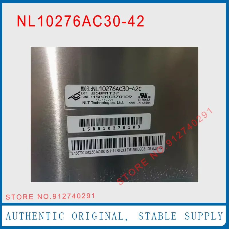 NECNL10276AC30-42C 오리지널 15 인치 LCD 디스플레이 스크린 패널 1024x768