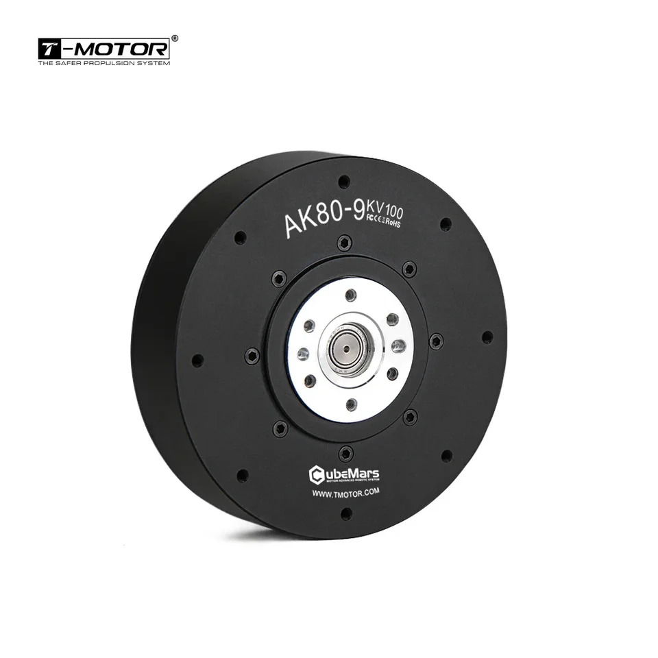 T-MOTOR 바퀴달린 로봇용구동 서보모터 인코더 AK80-9 기어 모터 24V 48V DC