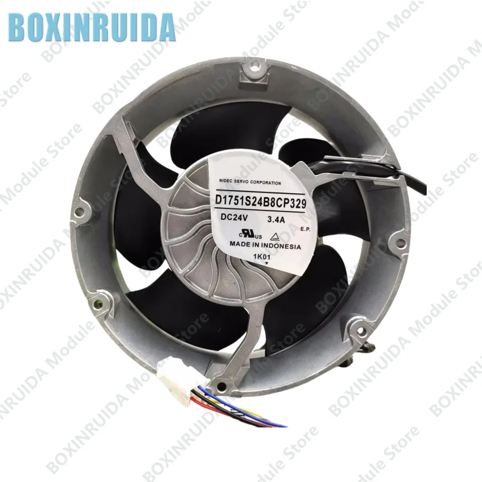 오리지널 D1751S24B8CP329 DC24V3.4A 4 와이어 주파수 변환기 냉각팬 신