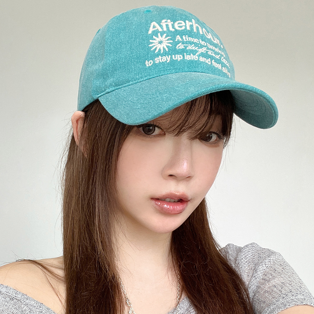 [국산] 피그먼트 썬 레터링 볼캡 야구모자 물놀이 워터파크 봄 여름 - 상세 이미지 3