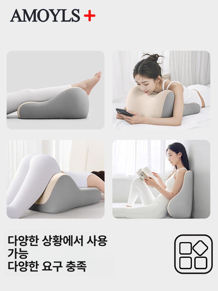 허리지지 자세교정 요추쿠션 인체공학 의자 등받이 휴식용 지지패드 - 상세 이미지 5