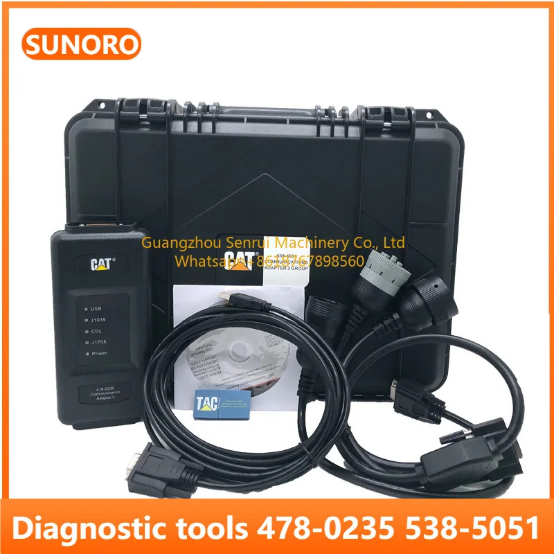 Caterpillar통신 538 5051 진단 도구 트럭 굴삭기 ET4 478-0235 어댑터 A