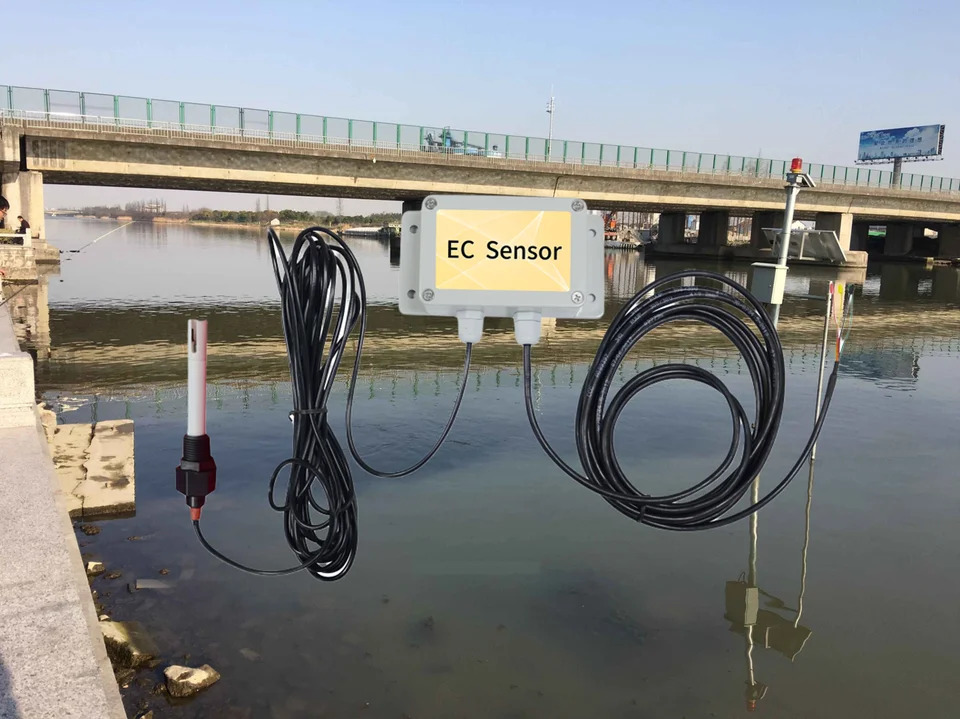 수질 EC 센서 수경성 측정고정밀 저비부식 방지 4-20MA RS485