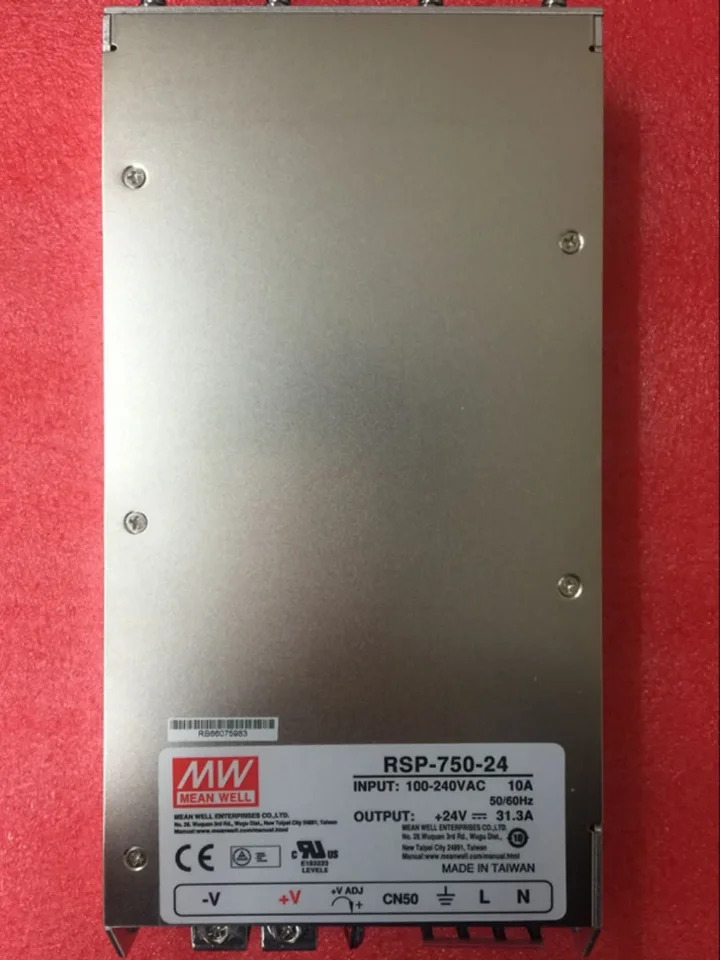 대만 Mingwei PFC 스위칭 전원공급장치 RSP-750-24 원 보상 750W 24V 31.3A