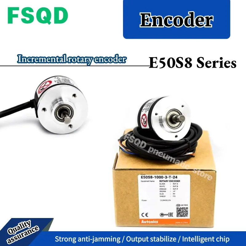 E50S8-E50S8-5000 로터리 인코더 E50S8 시리즈 공압 공구 8000-3 6-T N L 1 V-24 5