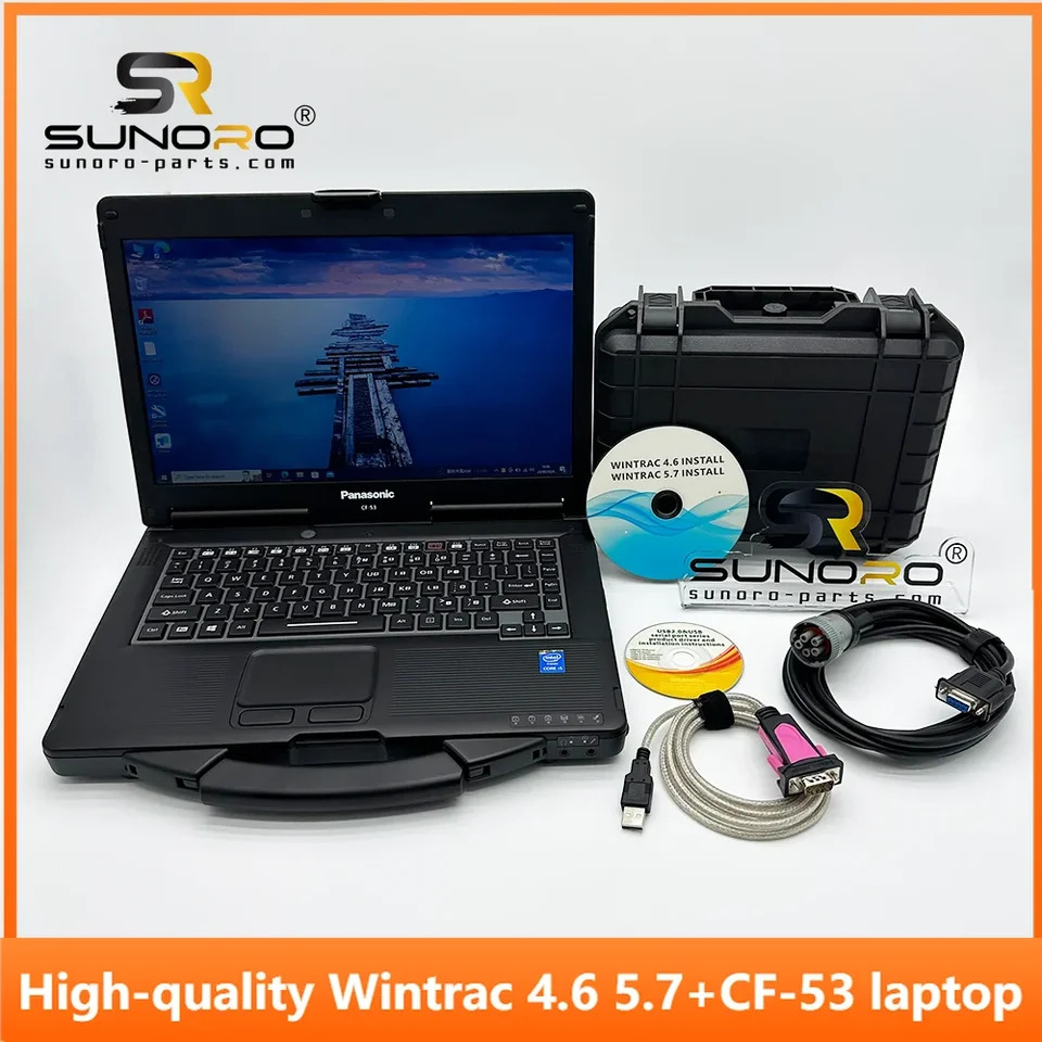 Wintrac 4.6 5.7 설치 Thermo King Diag 소프트웨어 트럭 진단 도구 CF-53 노트북 포함