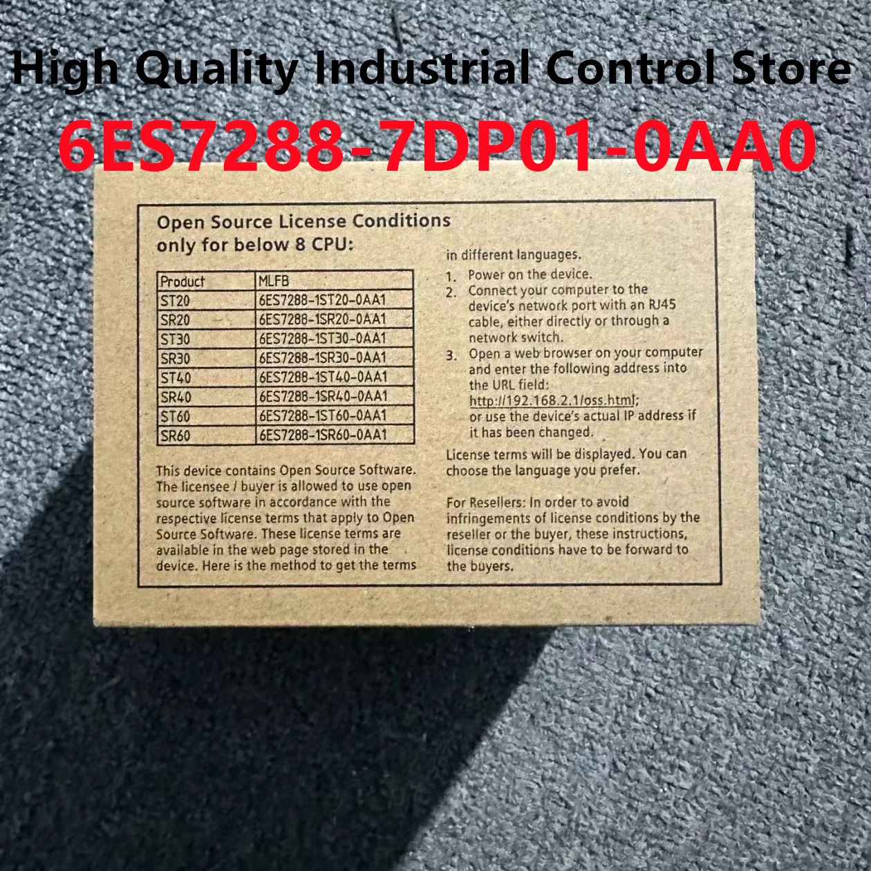 PLC 6ES7288-5DT04-0AA06ES7288-7DP01-0AA0