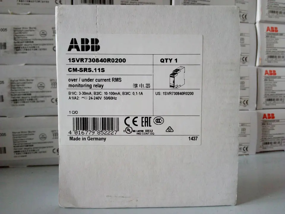 ABB 모니터링 릴레이 CM-SRS.11S 24-240V AC/DC 10081550