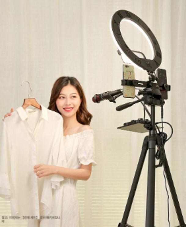 링조명 거치대 촬영장비 라이브방송용 유튜버 촬영용 유튜브 사진 라이브촬영 셀프 - 상세 이미지 3