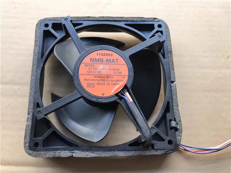 오리지널 NMB 4715JT-04W-B36 12cm/cm 12V 0.13A 4-와이어 방수 냉각팬 적합