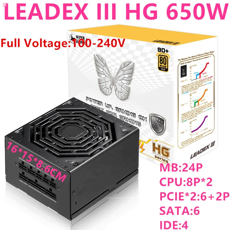 슈퍼 플라워 LEADEX III HG 전원공급장치 SF-750F14HG SF-650F14HG SF-550F14HG 750W 650W 550W PSU 신