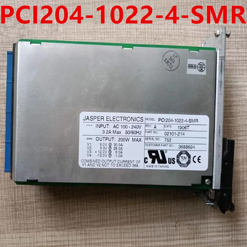 리퍼 전원공급장치 JASPER ELECTRONICS 200W PCI204-1022-4-SMR 새 것처럼 작동