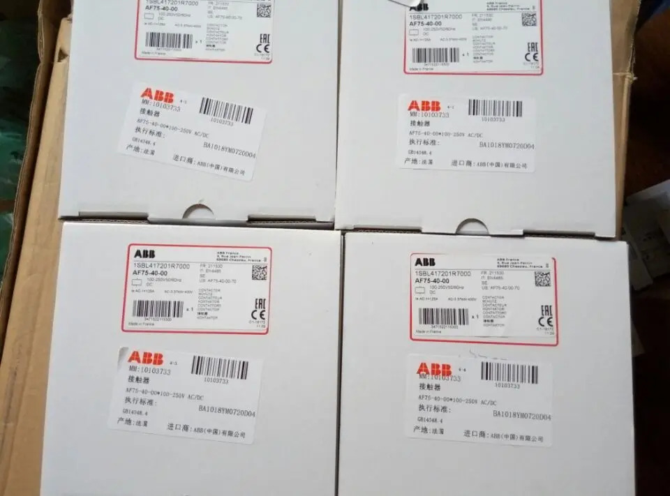 오리지널 ABB AC/DC 접촉기 AF75-40-00/AF80-40-00 24-60VAC/DC 신