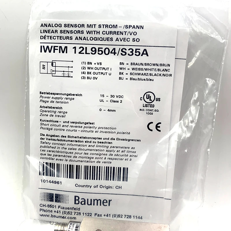 IWFM 초음파 센서 유도 스위치 거리 오리지널 12L9504 S35A