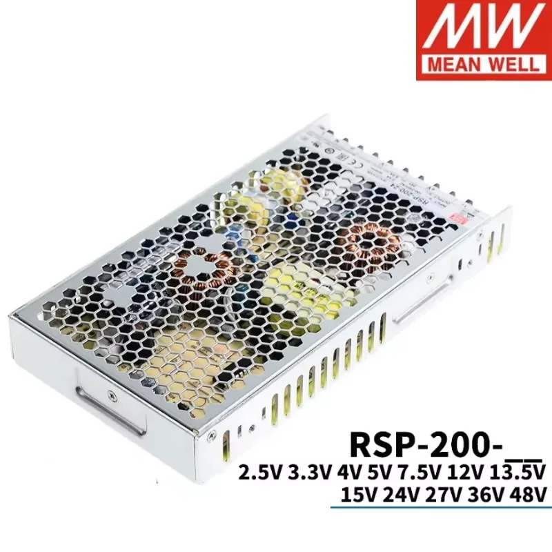 MEAN WELL RSP-200 시리즈 RSP-200-5 RSP-200-12 RSP-200-24 RSP-200-27 RSP-200-36 RSP-200-48 200W 스위칭 전원공