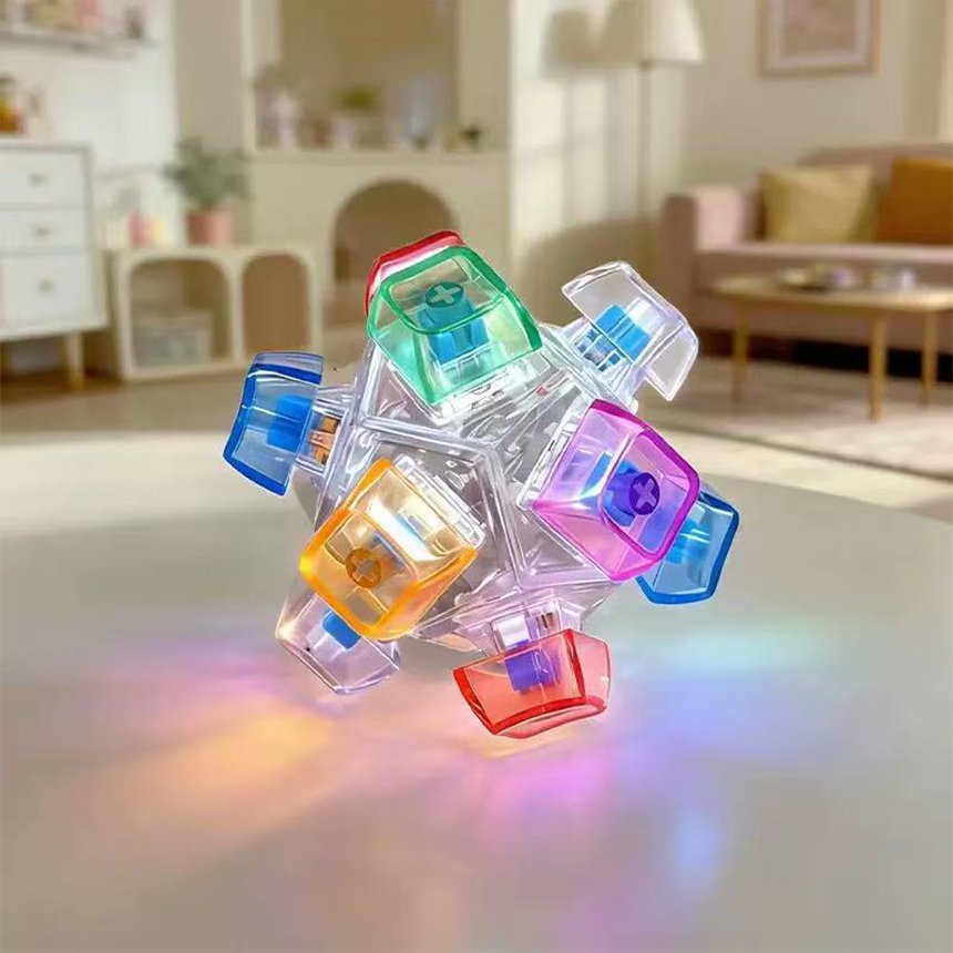 12구 led 키랩 키링 피젯 큐브 클릭커 열쇠고리 딸깍이 - 상세 이미지 4