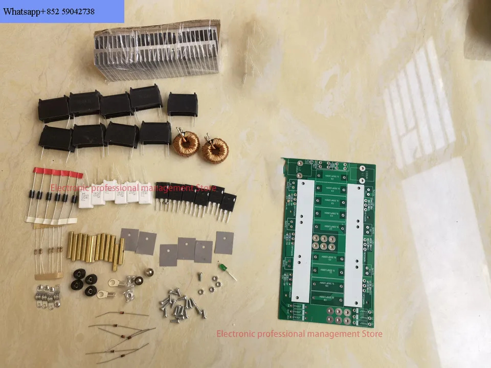 테이프리스 6 튜브 ZVS 고주파 유도 가열 기계 담금질 모듈 DIY 키트 3000W 50A