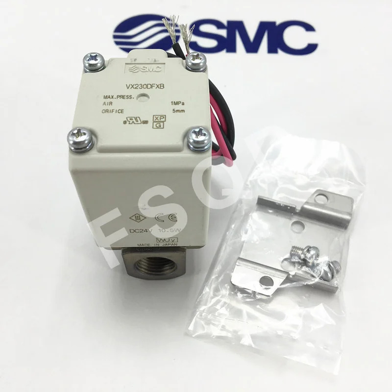 VX210AAXB VX230DFXB VX210EAXNB DC24V SMC작동 2 포트 솔레노이드 밸브 VX21 시리즈 공압 부품 에어 툴