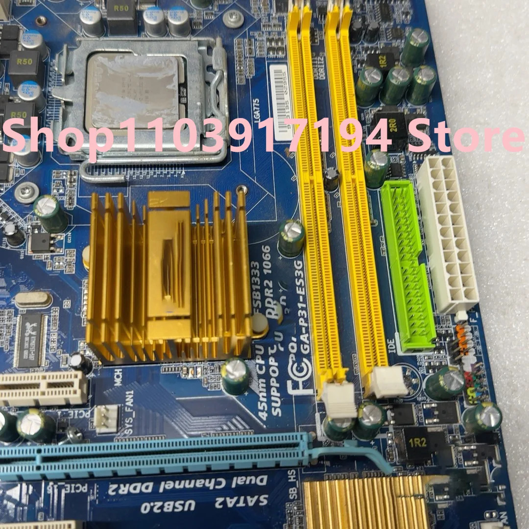 기가 바이트호환 P31-ES3G 마더보드 Q9400 프로세서 GA-P31-ES3G