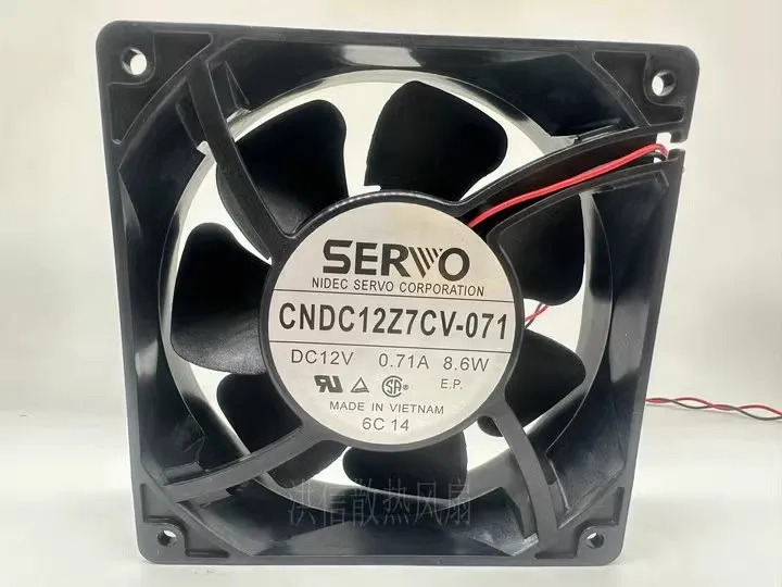 듀얼 볼 케이스 냉각팬 SERVO 12038 CNDC12Z7CV-071 12V 0.71A 12cm