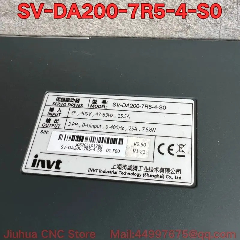 리퍼 SV-DA200-7R5-4-S0 서보 드라이브 기능 리퍼가 정상