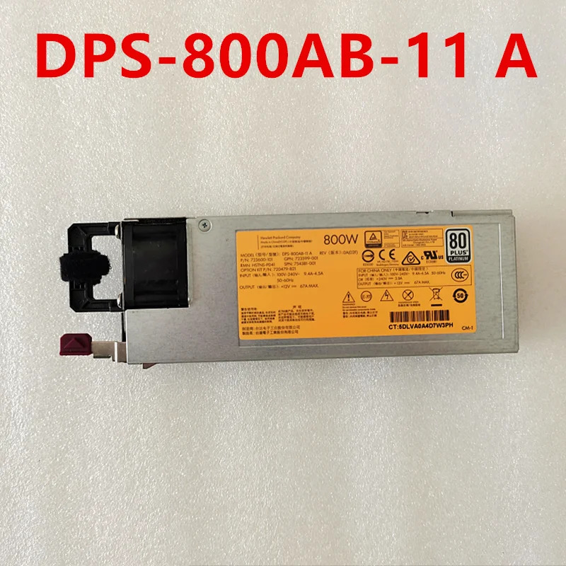 hp호환 800W 전원공급장치PSU 720479-B21 DPS-800AB-11 A HSTNS-PD41 723600-101 754381-001 723599-001 DPS-800AB