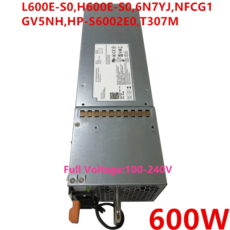 Dell MD3600f MD3200 MD1200 MD1220 600W 전원공급장치 L600E-S0 H600E-S0 06N7YJ 0NFCG1 0GV5NH hp호환-S6002E0 T