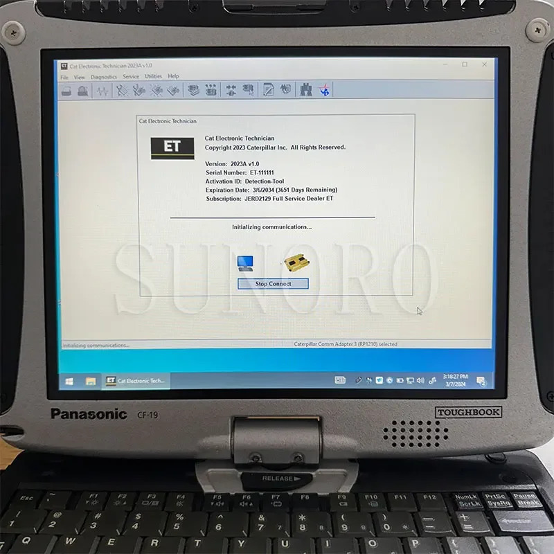 SUNORO Cat 478-0235 538-5051 ET4 SIS 진단 도구 이더넷 버전 노트북 휴대 소프트웨어