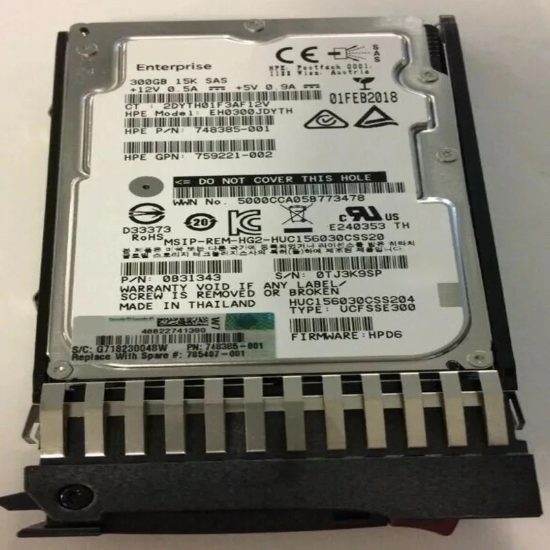 hp호환 300GB 2.5 SAS 64MB 15000RPM새 HDD서버 HDD내부 HDD785407 -001 785099 -B21