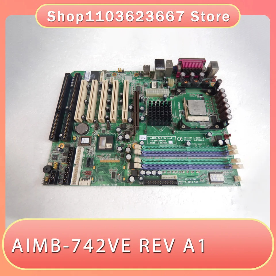 Advantech 산업마더보드 ISA 슬롯 2 개 AIMB-742 AIMB-742VE REV A1 478 핀