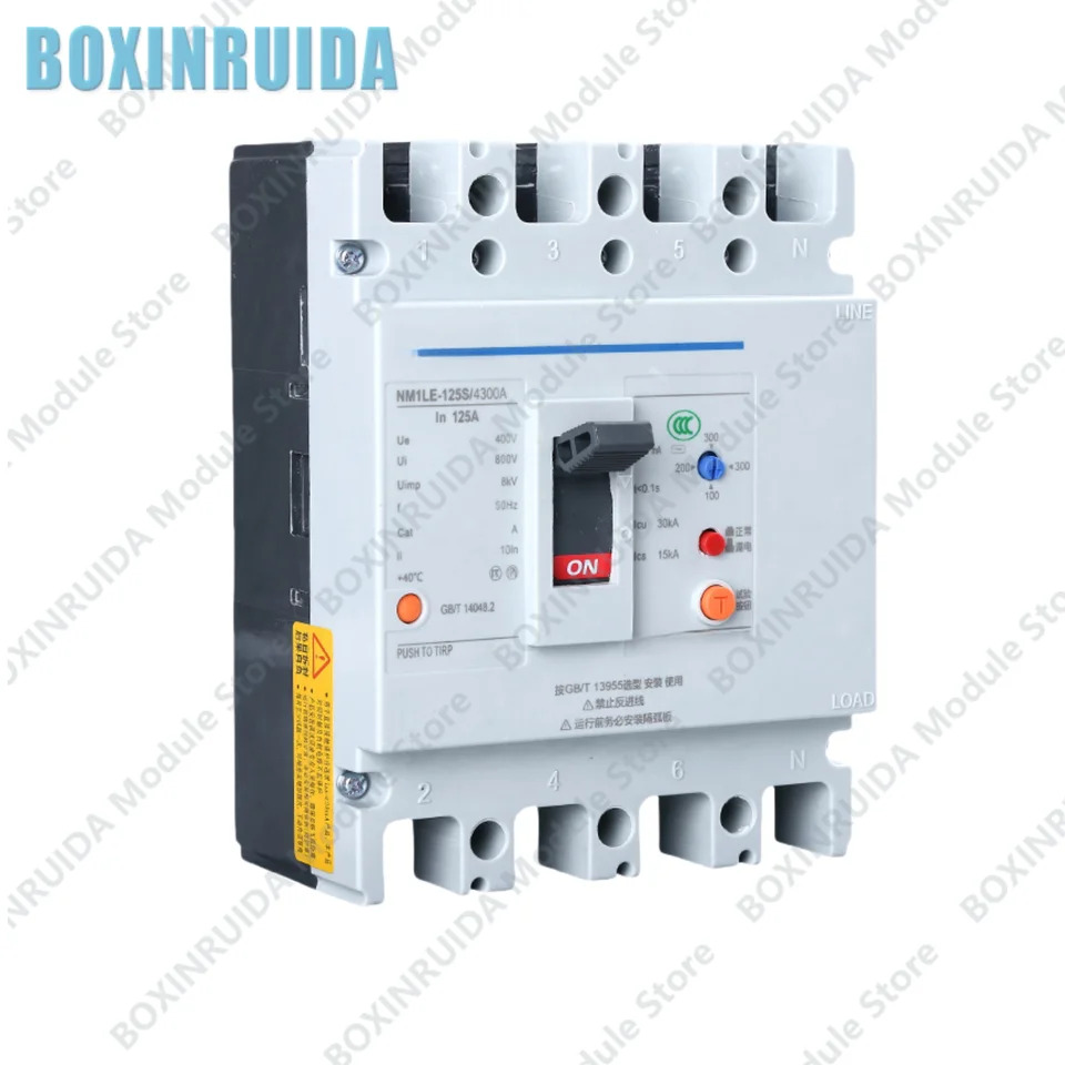 오리지널 잔류 전류 회로차단기 NM1LE-125S/4300A 4P 100A 125A 80A 60A 신