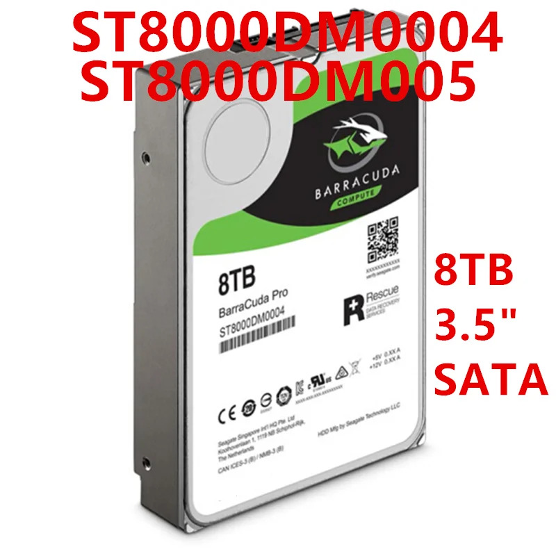 씨게이트오리지널 HDD 엔터프라이즈 ST8000DM0004 ST8000DM005 8TB 3.5 인치 SATA 6 Gb/s 256MB 7200RPM 신