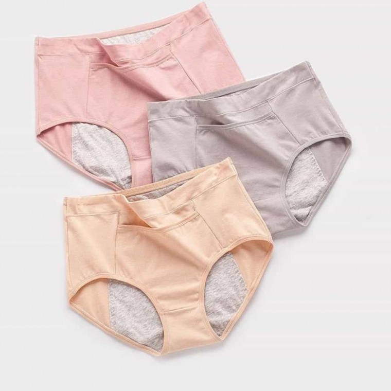 도모아 첫생리선물 샘방지팬티 청소년생리팬티 핫팩 포켓 생리 팬티 빅사이즈 - 상품 이미지