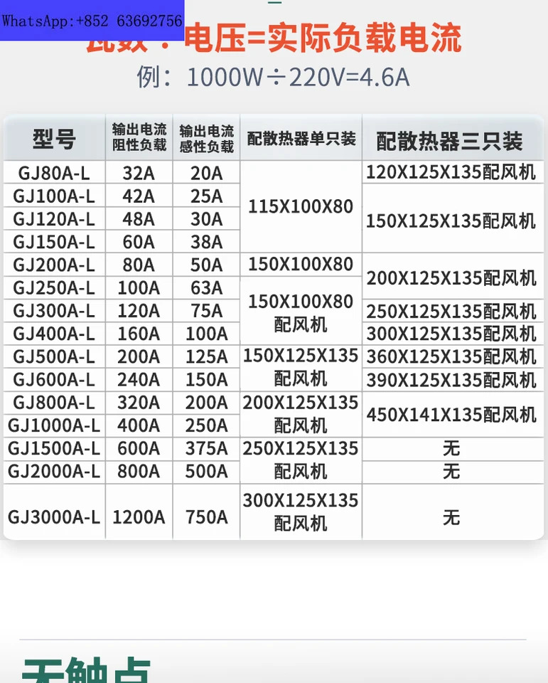 Calefaccion monofacica SSR 제어 CC CA 산업 GJ 100A200AH3200Z