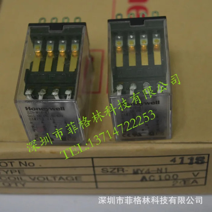 실물 SZR-MY4-N1 AC24V 하니웰 중릴레이