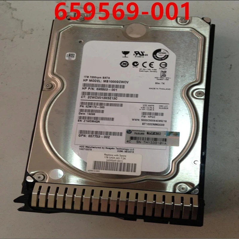 hp호환 G8 G9 1TB 3.5 SATA 6 Gb/s 64MB 7200RPM새 HDD 서버 하드 659337 -B21 659569 -001