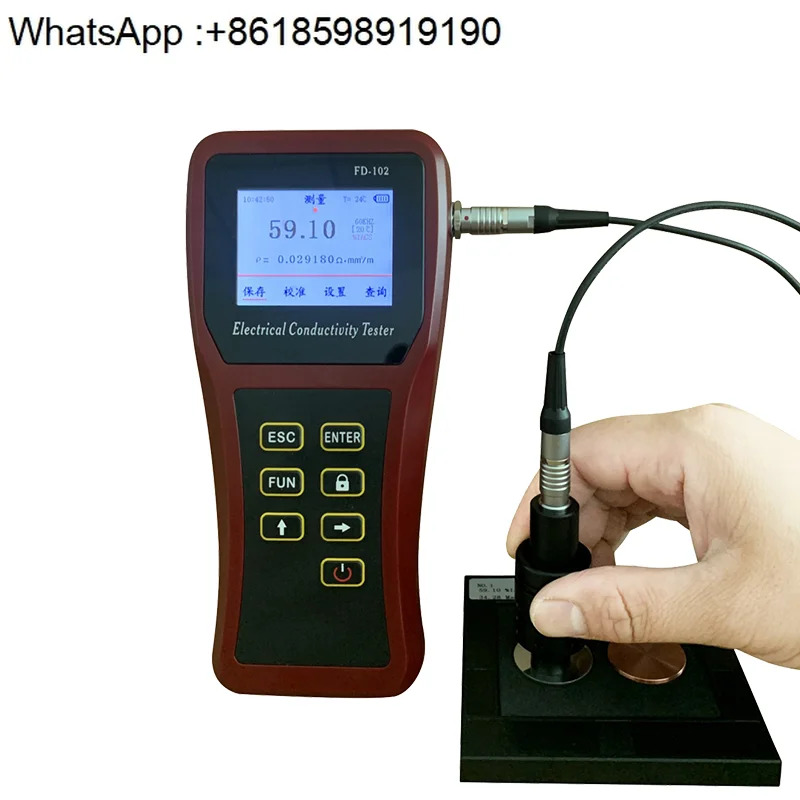 FD102 구리 알루미늄 전도도 측정 비철금속 와전류 측정기 101