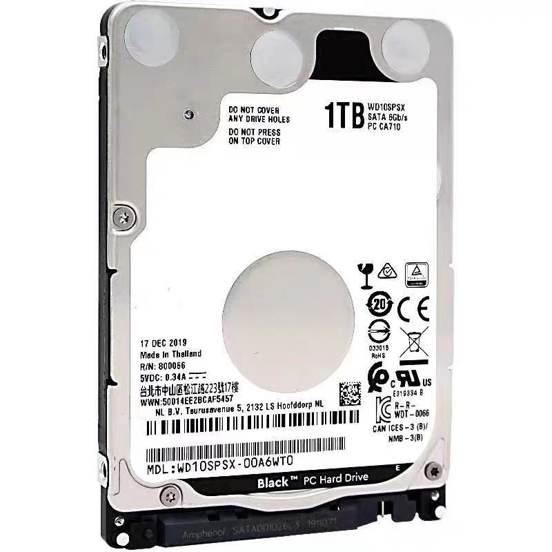 WD10SPSX노트북 하드 드라이브내장 WD Black 1TB 2.5 SATA 6 Gb/s 64MB 7200RPM새 원본 HDD