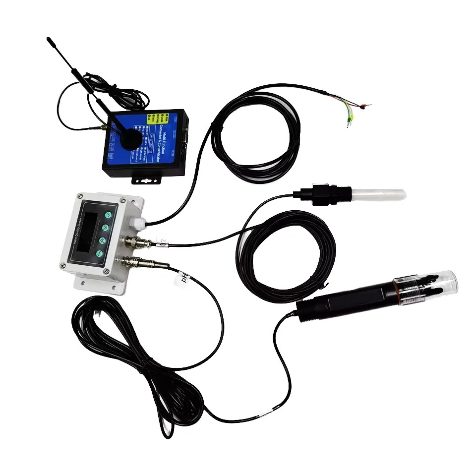 정밀 휴대100 메가옴 고안정성 수질 센서 RS485 PH EC 온도 3 1