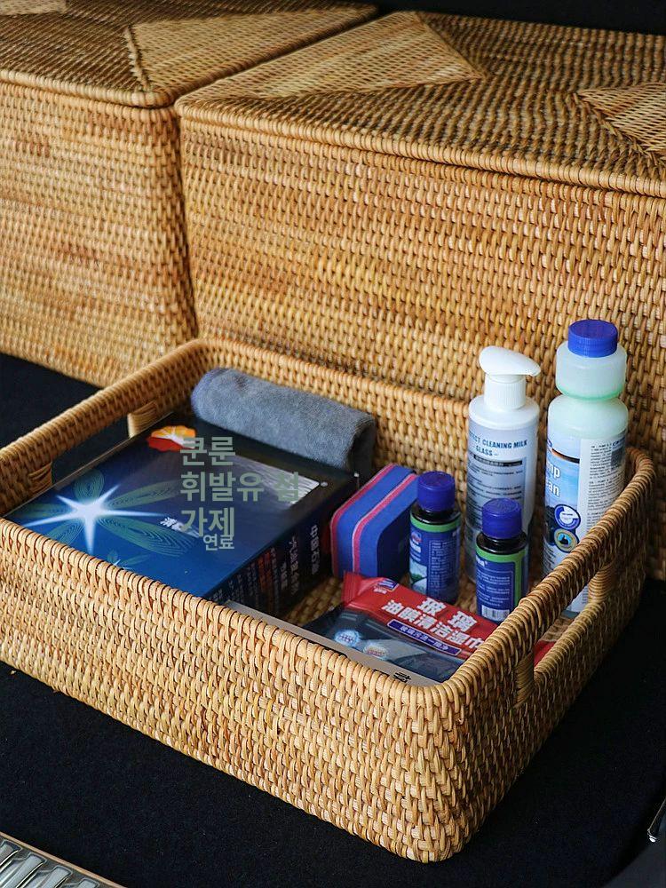 인테리어 인형보관함 대형 소품정리함 패브릭 스토리지 투명 수납함 수납상자 바스켓 - 상세 이미지 3