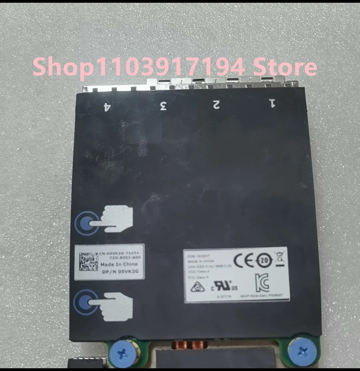 Dell Emulex 쿼드 포트네트워크 도터 카드 네트워크 5VK2GGB/S
