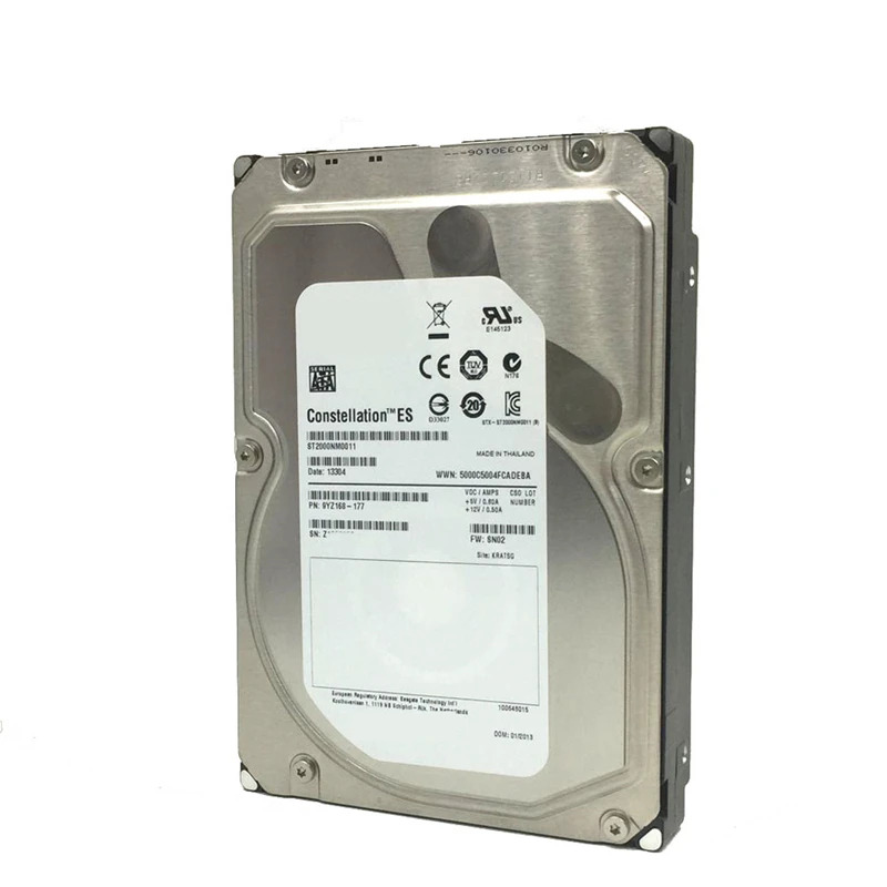 씨게이트오리지널 HDD 2TB 3.5 인치 SATA 6 Gb/s 64MB 7200RPM 엔터프라이즈 ST2000NM0011 내장 신