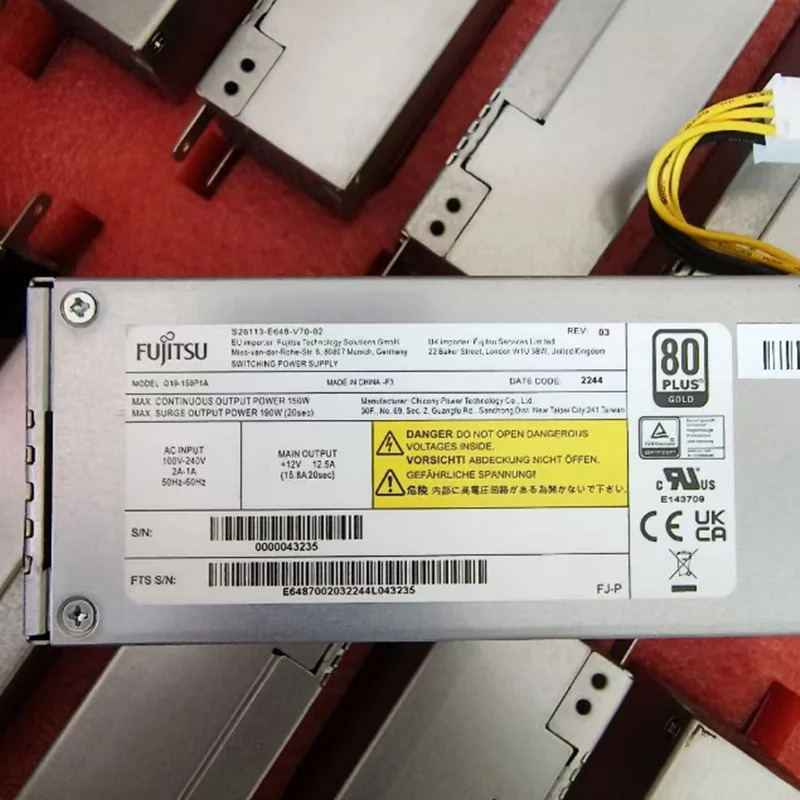 FUJITSU오리지널 PSU 전원공급장치 D19-150P1A S26113-E648-V70-02 150W 신