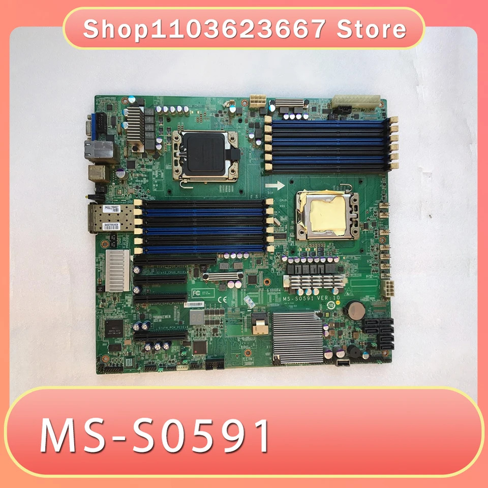 M-S-I 지원 서버 마더보드 10G 듀얼기가비트 네트워크 카드 MS-S0591 V2