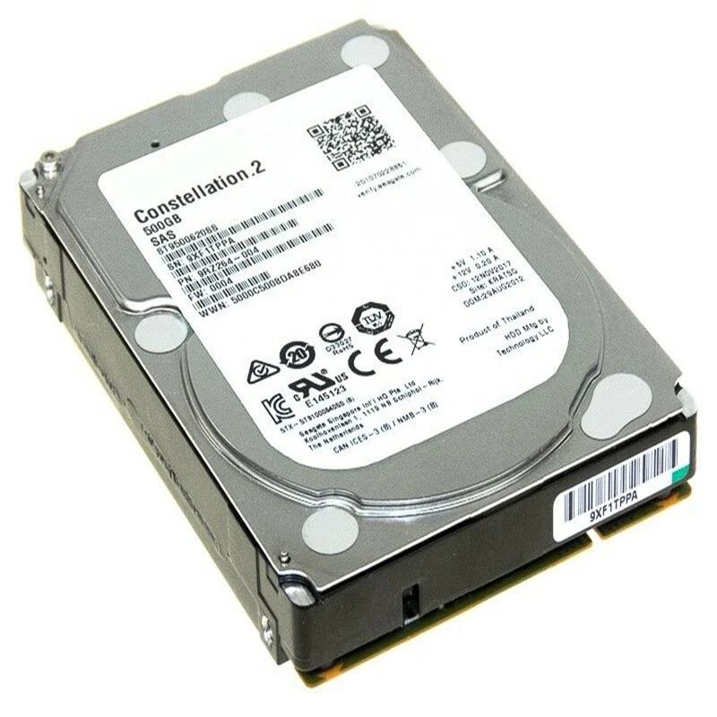 씨게이트오리지널 HDD 500GB 2.5 인치 7.2K SAS 6 Gb/s 64MB 엔터프라이즈 ST9500620SS 신